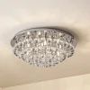 Lindby Loftlamper|Loftlamper > loftlampe Antonino, 8 lyskilder, krom, krystal, 55 cm