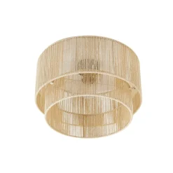 Lindby Gang|Loftlamper > loftlampe Anuva, beige natur, papir, Ø 45 cm