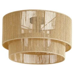 Lindby Gang|Loftlamper > loftlampe Anuva, beige natur, papir, Ø 45 cm