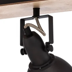 Lindby Gang|Loftlamper > loftlampe Aylis, 3 lyskilder, 60 cm, sort, træ, E14