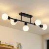 Lindby Gang|Loftlamper > loftlampe Biscala, 5flg, sort/opal