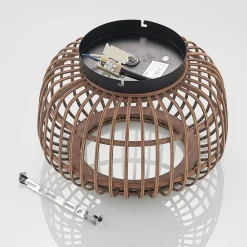 Lindby Loftlamper|Loftlamper > loftlampe Bominio, Ø 33 cm, rattan, træ, E27