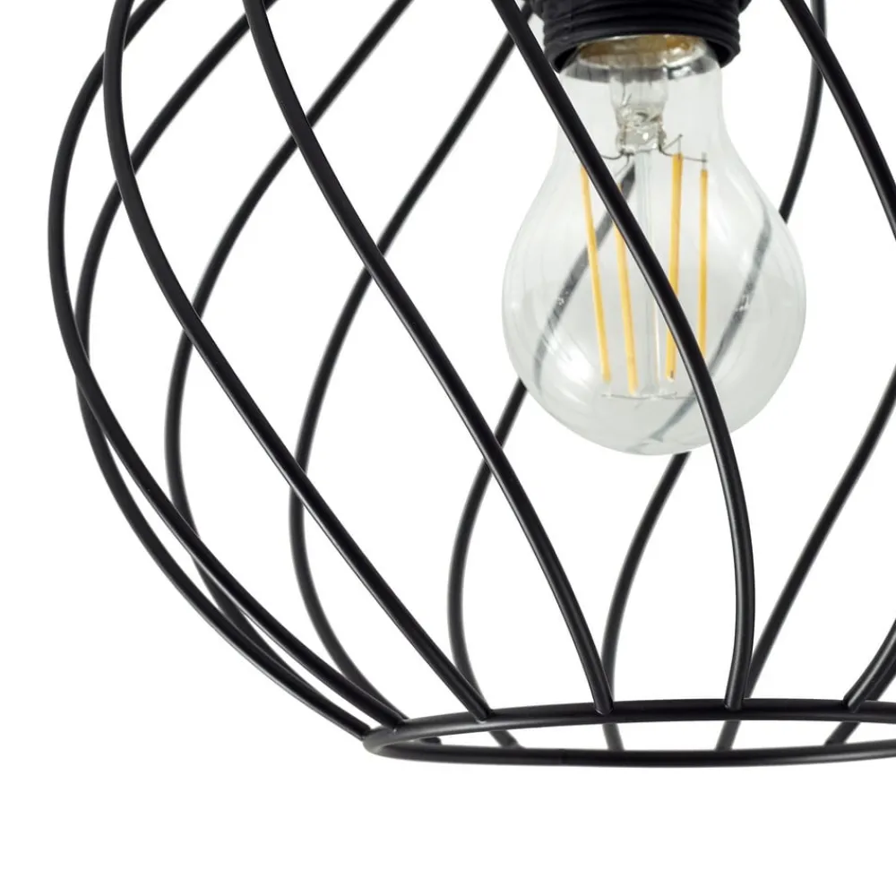 Gang|Loftlamper ^ Lindby loftlampe Danika, Ø 25 cm, sort, metal