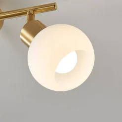 Loftlamper|Pendellamper ^ Lindby loftlampe Elaina, 30 cm, 2 lyskilder, messing, glas, E14