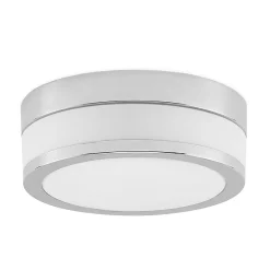 Lindby Gang|Loftlamper > loftlampe Flavi, Ø 23 cm, krom, glas, IP44, E27