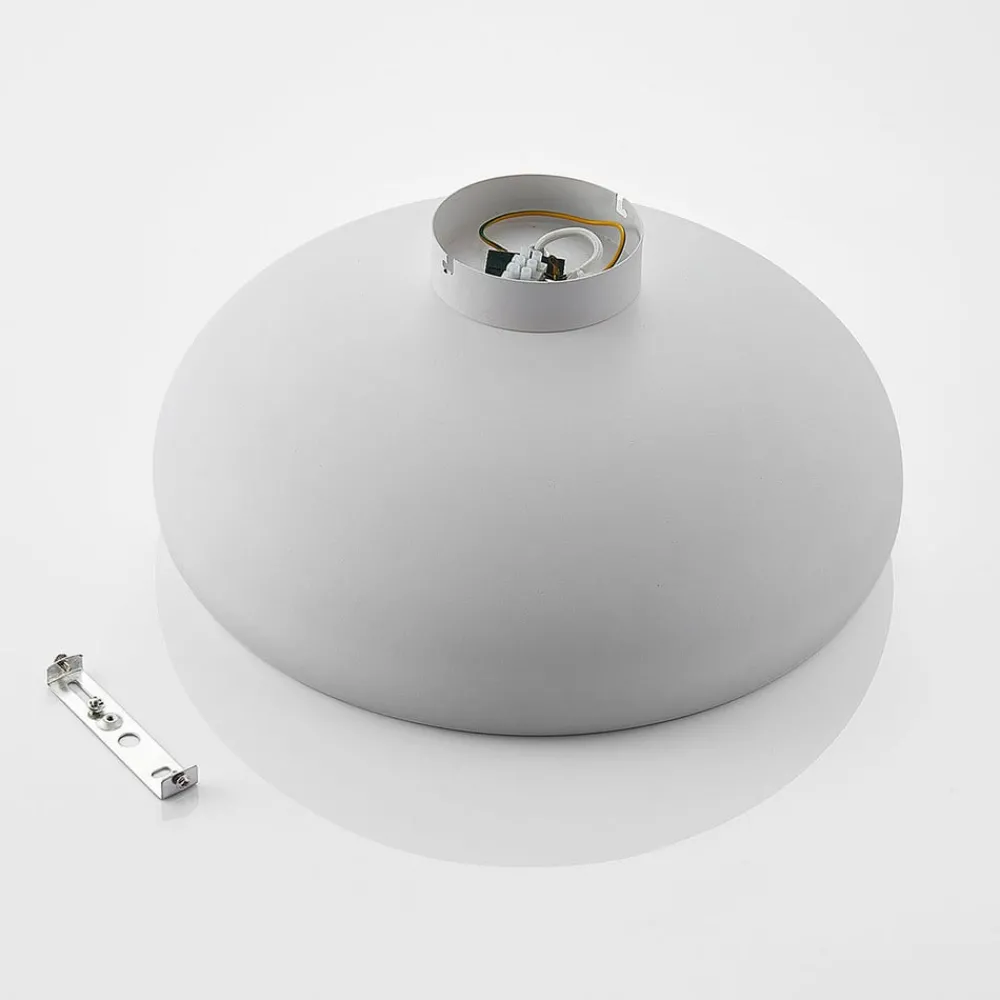 Lindby Gang|Loftlamper > loftlampe Gerwina, hvid/guld, metal, 40 cm, E27