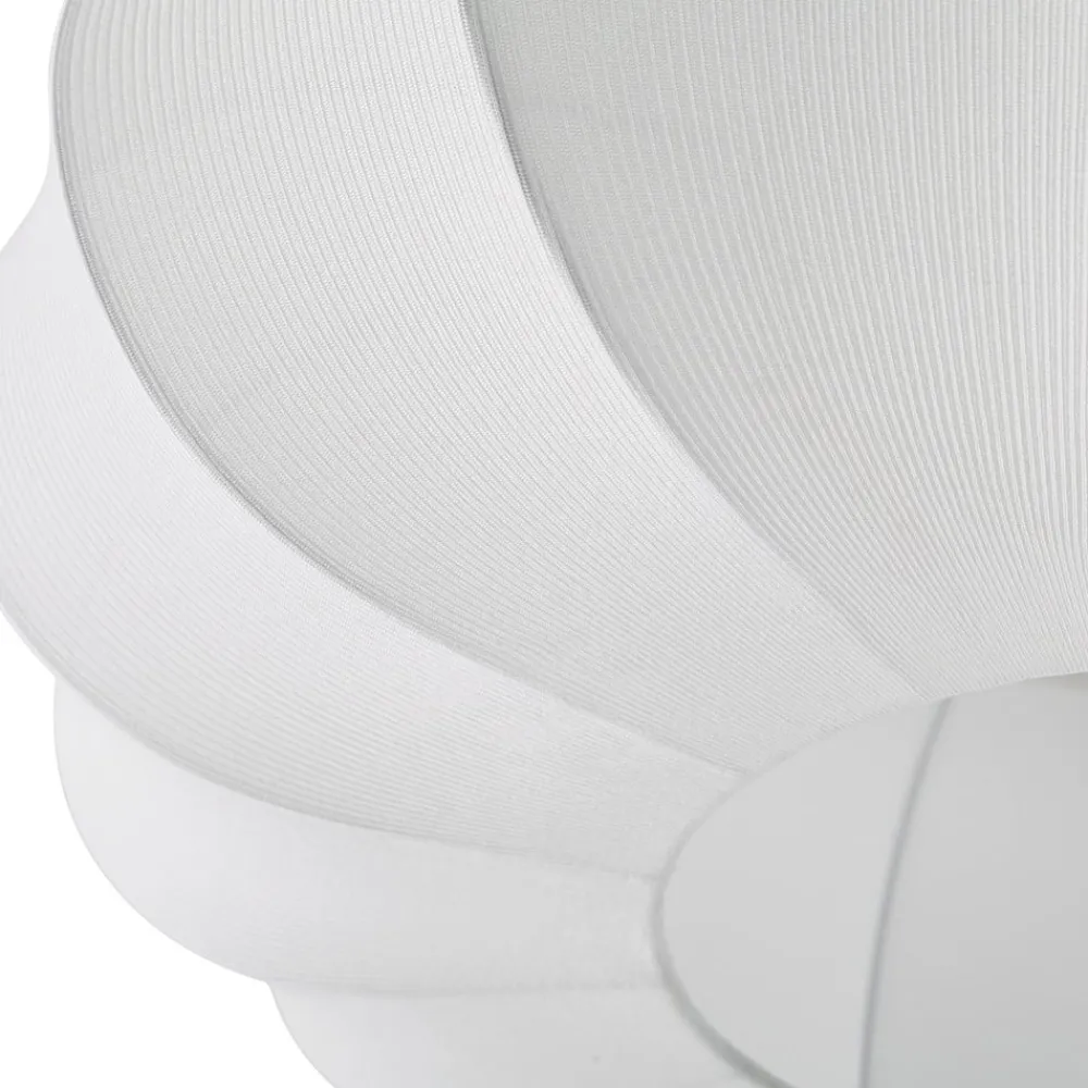 Lindby Loftlamper|Pendellamper > Loftlampe Helin, hvid, Ø 60 cm, tekstil, 3 x E27