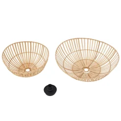 Lindby Loftlamper > loftlampe Ilajus, Ø 62 cm, naturlig bambus