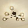 Loftlamper|Pendellamper ^ Lindby loftlampe Isamer, røggrå, Ø 80 cm, kugle