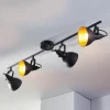 Lindby Loftlamper|Loftlamper > loftlampe Julin, 85 cm, 4 lyskilder, sort-guld