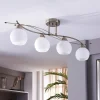 Lindby Loftlamper|Loftlamper > loftlampe Leanda, 80 cm, 4 lyskilder, metal, glas