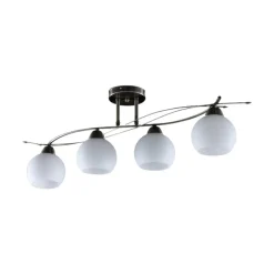 Lindby Loftlamper|Loftlamper > loftlampe Leanda, 80 cm, 4 lyskilder, metal, glas