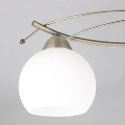 Lindby Loftlamper|Loftlamper > loftlampe Leanda, 80 cm, 4 lyskilder, metal, glas