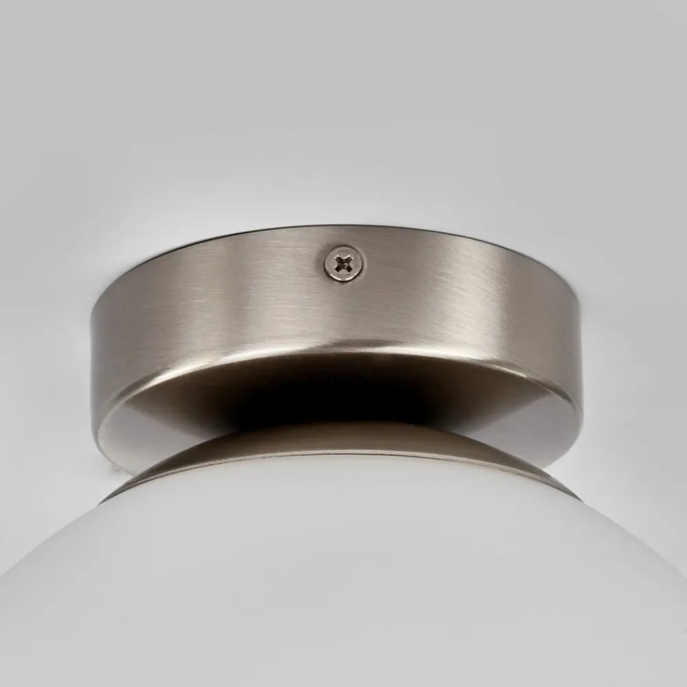 Gang|Loftlamper ^ Lindby loftlampe Lennie, hvid, glas, Ø 20 cm, IP44, E27
