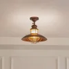 Lindby Gang|Loftlamper > loftlampe Louisanne, brun, metal, Ø 35cm