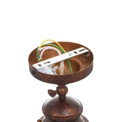 Lindby Gang|Loftlamper > loftlampe Louisanne, brun, metal, Ø 35cm