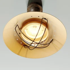 Lindby Gang|Loftlamper > loftlampe Louisanne, brun, metal, Ø 35cm