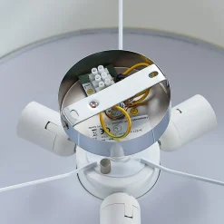 Lindby Loftlamper|Loftlamper > loftlampe Mariat, hvid, hør, Ø 45 cm, E27