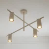 Lindby Loftlamper|Pendellamper > loftlampe Marilou, beige, 4 lyskilder, Ø 70 cm