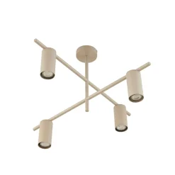 Lindby Loftlamper|Pendellamper > loftlampe Marilou, beige, 4 lyskilder, Ø 70 cm