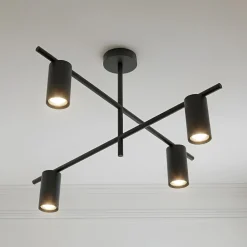 Lindby Loftlamper|Pendellamper > loftlampe Marilou, sandsort, 4 lyskilder, Ø 70 cm