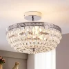 Gang|Loftlamper ^ Lindby loftlampe Mondrian, 35 cm, krom, krystal