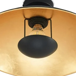 Lindby Gang|Loftlamper > loftlampe Narisara, Ø 40 cm, E27, sort-guld