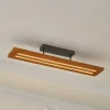 Lindby Loftlamper|Loftlamper > loftlampe Nesaja, sort, træ, 98 cm, dæmpbar