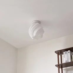 Loftlamper|Loftlamper ^ Lindby loftlampe Nuvia, højde 32 cm, hvid, 3D-print