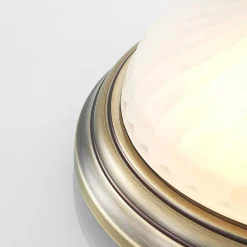 Lindby Gang|Loftlamper > loftlampe Pakka, messingfarvet, glas, 31 cm, E27