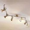 Gang|Loftlamper ^ Lindby loftlampe Perseas, 180 cm, 6 lyskilder, antik messing, GU10