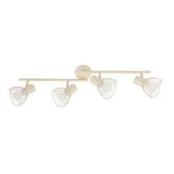 Loftlamper|Loftlamper ^ Lindby loftlampe Piena, beige, 4 lyskilder, metal, 70 cm