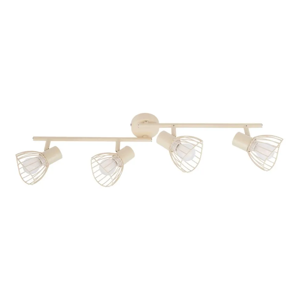 Loftlamper|Loftlamper ^ Lindby loftlampe Piena, beige, 4 lyskilder, metal, 70 cm
