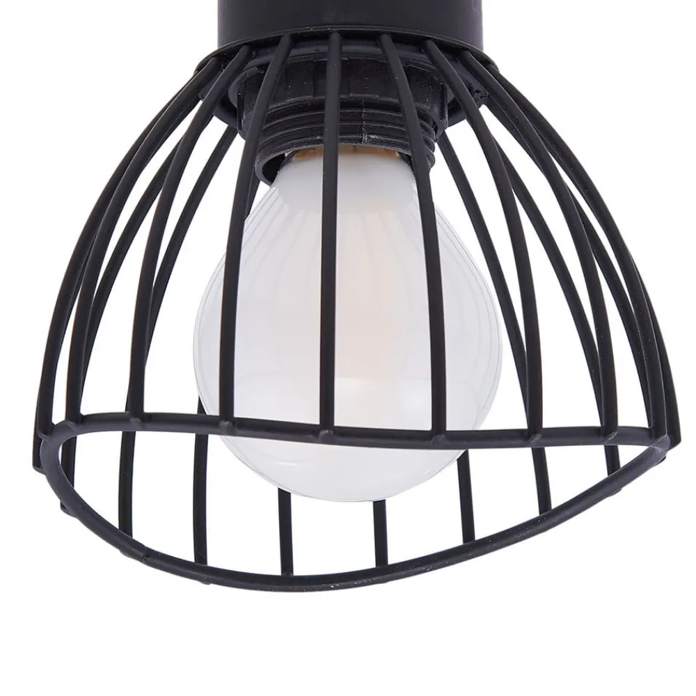 Gang|Loftlamper ^ Lindby loftlampe Piena, sort, 4 lyskilder, metal, 70 cm