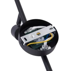 Gang|Loftlamper ^ Lindby loftlampe Piena, sort, 4 lyskilder, metal, 70 cm
