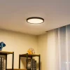 Gang|Loftlamper ^ Lindby loftlampe Pravin, Ø 30 cm, CCT, sort