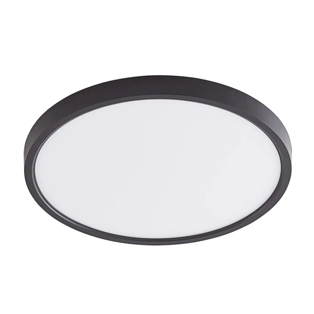 Gang|Loftlamper ^ Lindby loftlampe Pravin, Ø 30 cm, CCT, sort