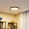 Lindby Gang|Loftlamper > loftlampe Pravin, Ø 40 cm, 3.000 K, sort