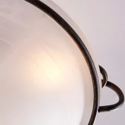 Lindby Loftlamper|Loftlamper > loftlampe Rando, sølv antik, glas, Ø 50 cm, E27
