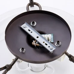 Lindby Loftlamper|Loftlamper > loftlampe Rando, sølv antik, glas, Ø 50 cm, E27