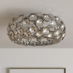 Lindby Loftlamper|Loftlamper > loftlampe Reza, Ø 48 cm, kromfarvet, E14