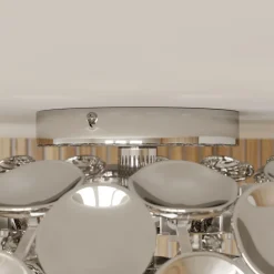 Lindby Loftlamper|Loftlamper > loftlampe Reza, Ø 48 cm, kromfarvet, E14
