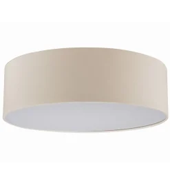 Lindby Gang|Loftlamper > loftlampe Sebatin, Ø 40 cm, hvid, stof, E27