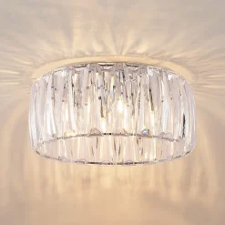 Lindby Loftlamper|Loftlamper > loftlampe Sofia, transparent, akryl, Ø 46cm