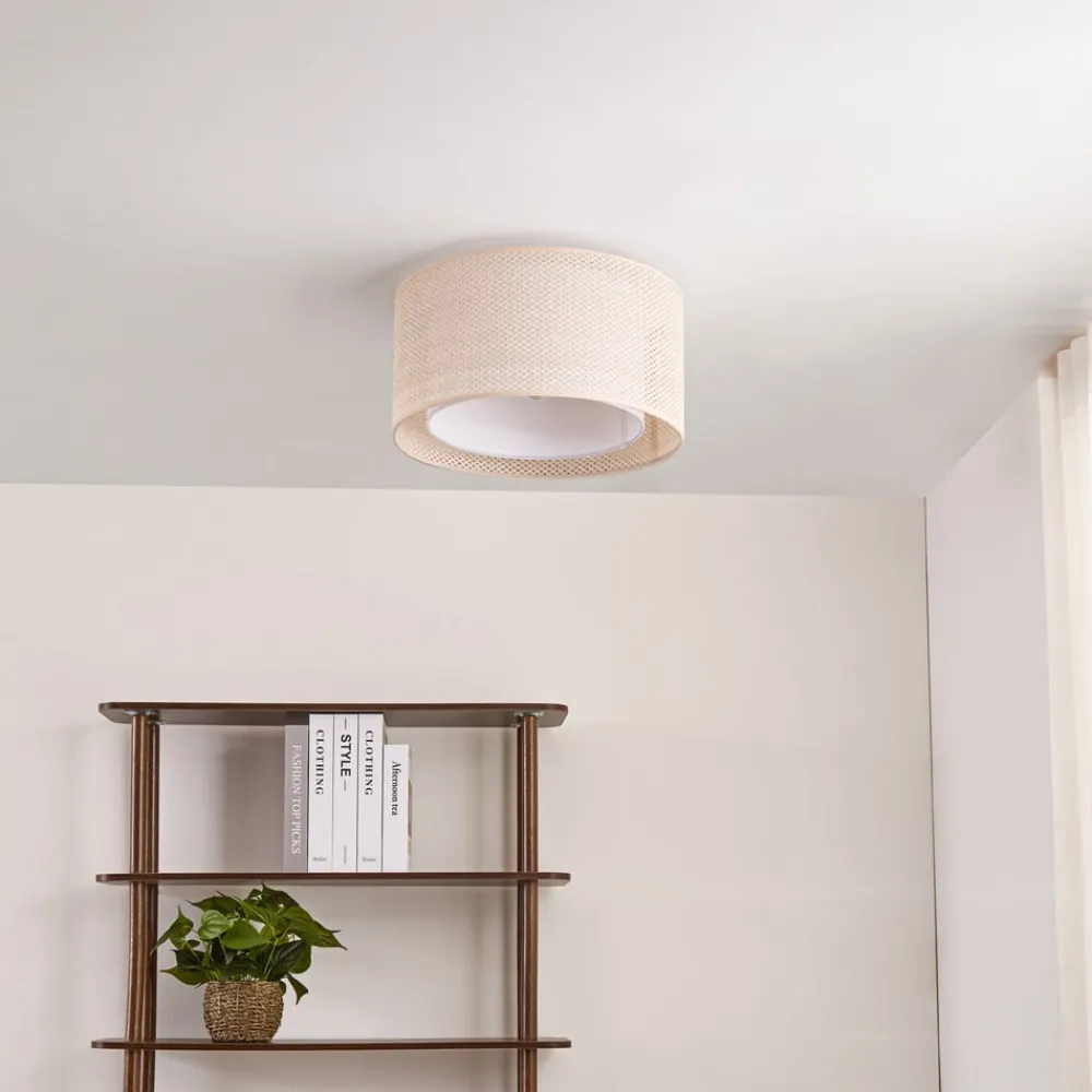 Lindby Loftlamper|Loftlamper > loftlampe Soula, Ø 40 cm, beige, plast, E27