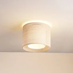Lindby Loftlamper|Loftlamper > loftlampe Soula, Ø 26 cm, beige, plast, E27