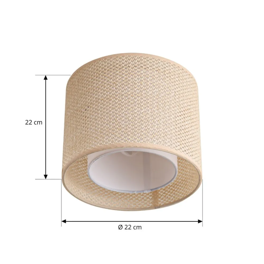 Lindby Loftlamper|Loftlamper > loftlampe Soula, Ø 26 cm, beige, plast, E27