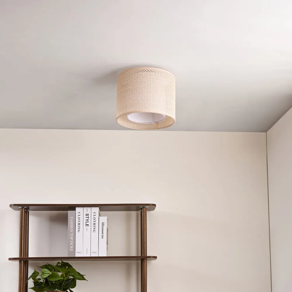 Lindby Loftlamper|Loftlamper > loftlampe Soula, Ø 26 cm, beige, plast, E27