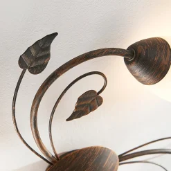 Lindby Loftlamper|Pendellamper > loftlampe Stefania, 3 lyskilder, Ø 46 cm, sort/guld