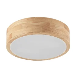 Lindby Gang|Loftlamper > loftlampe Tanju, Ø 30 cm, 2 lyskilder, egetræ, E27